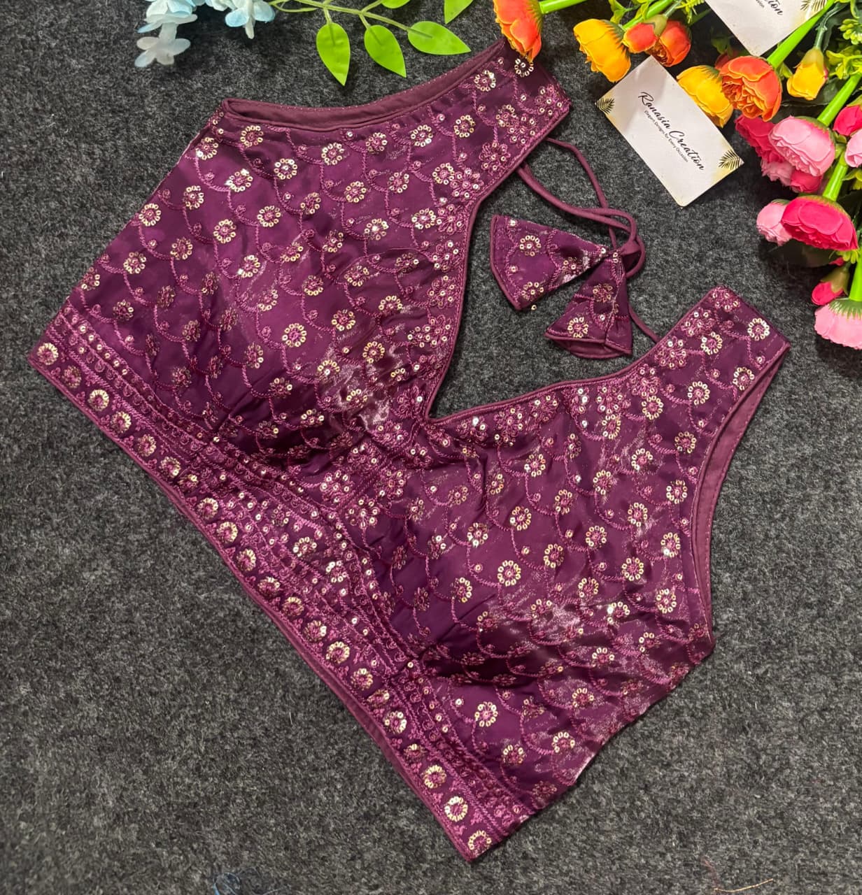 Kalamkari Print Wrap Top