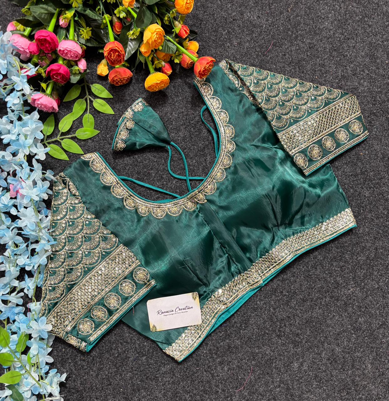 Phulkari Embroidered Dupatta view 3