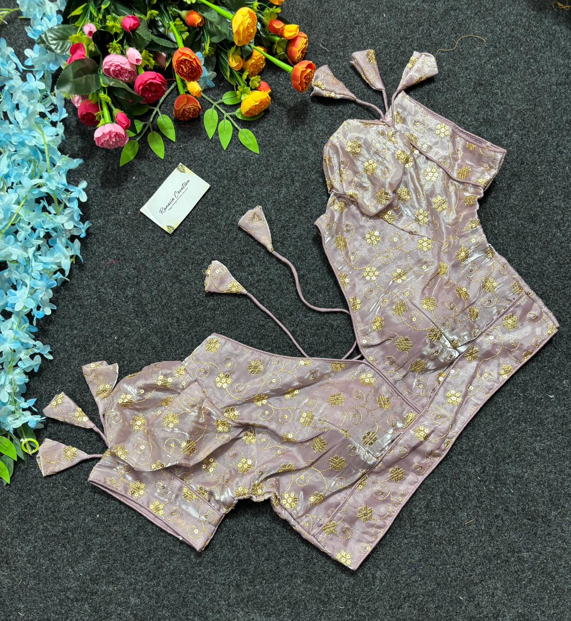 Embroidered Silk Potli Bag