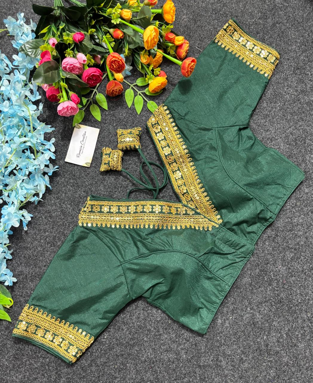Embroidered Silk Potli Bag
