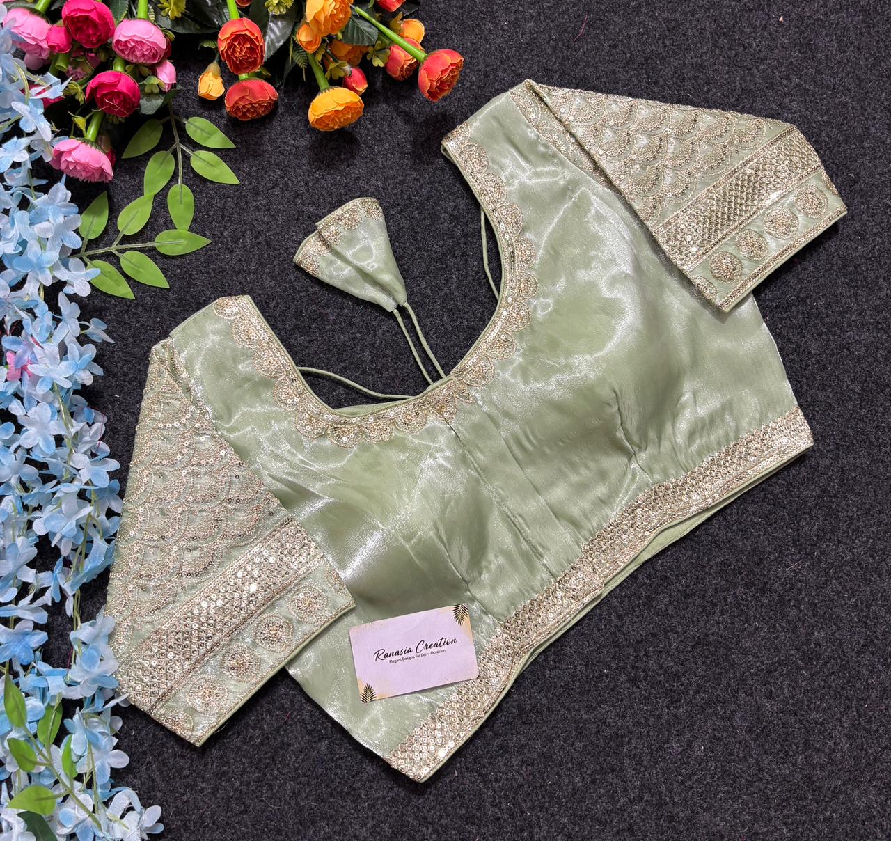 Ajrakh Block Print Silk Stole