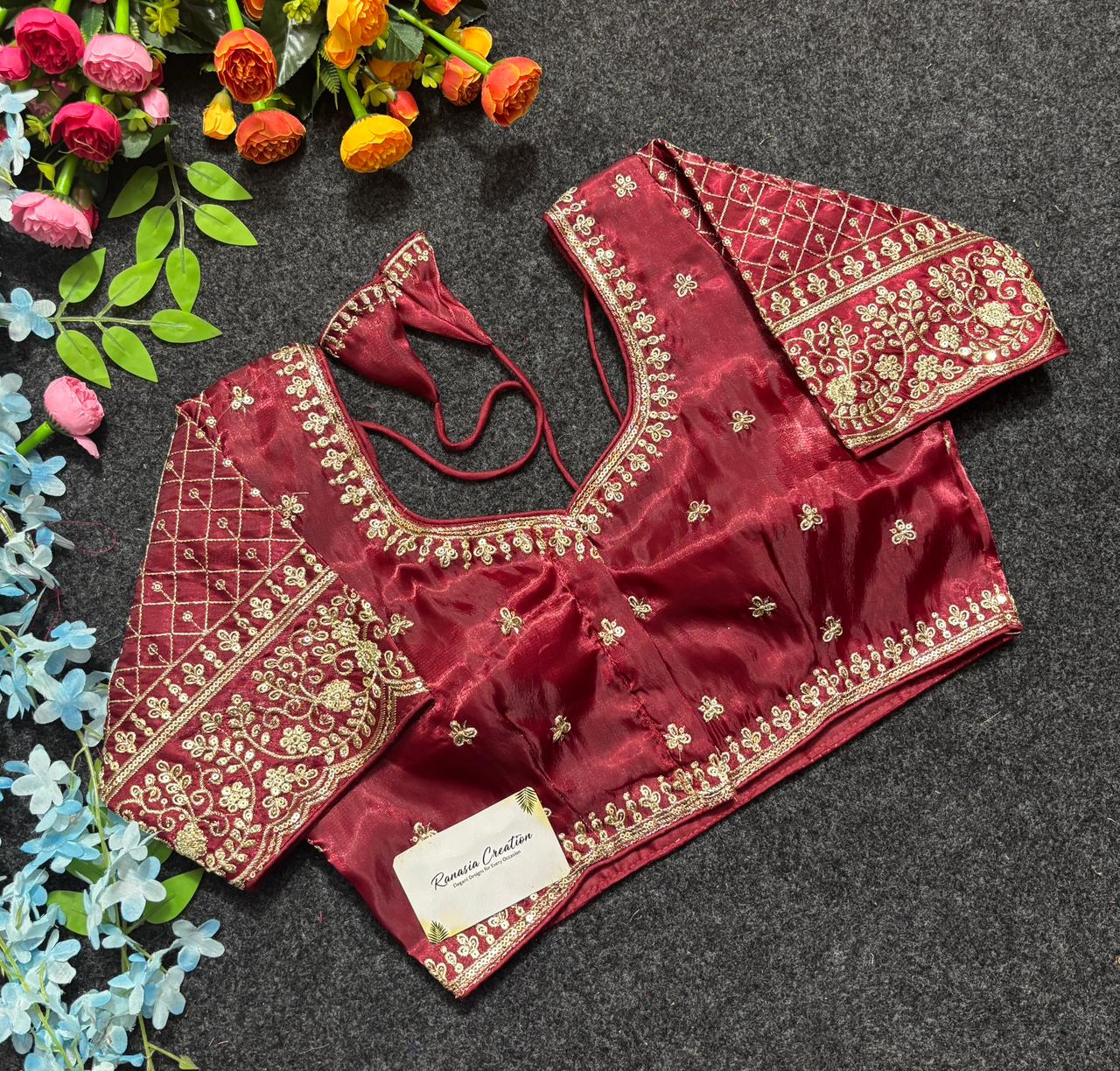 Cotton Salwar Suit with Kantha Work view 3